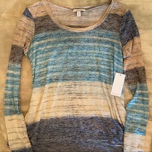 Ella Moss Striped Long Sleeve Tee